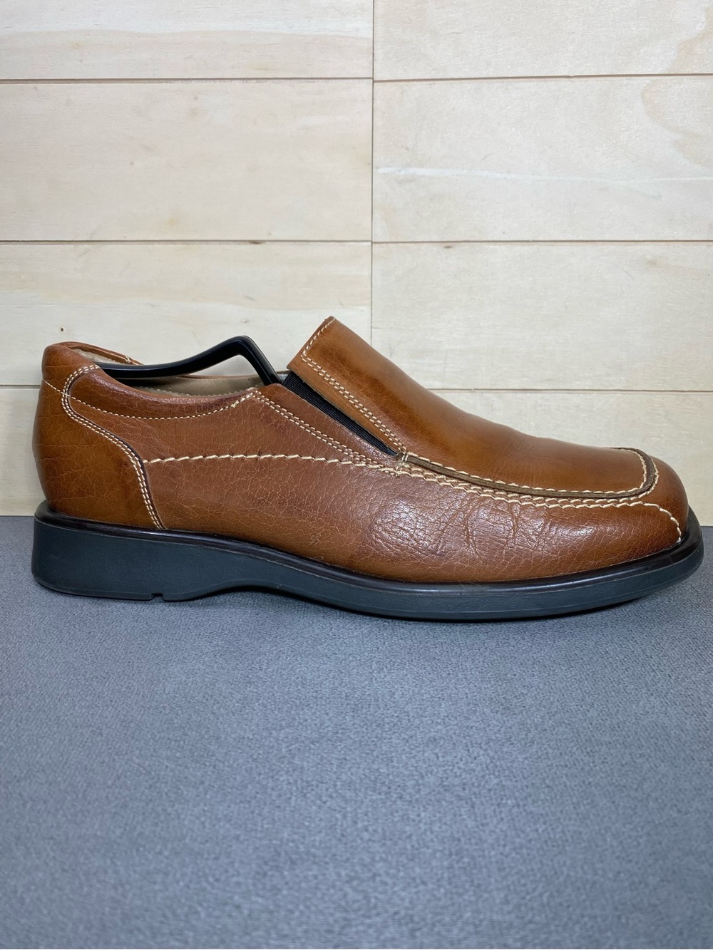 Franco Fortini Lance Loafers Brown Leather Men's Size 8.5 M Shoes Slip-Ons